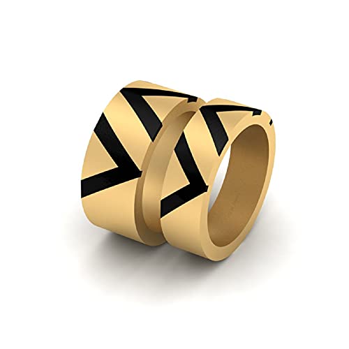 Duo d'alliances en argent 925 et or jaune Fn, le symbole éternel de votre amour