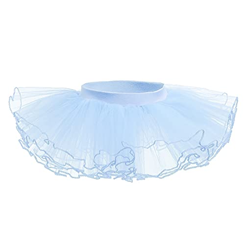 Hihcbf Baby Girls Short Sleeve Sheer Mesh Ballet Leotard For Dance Tutus Skirt Outfits Ballerina Dancewear Gymnastics Costume Blue 8-9T #TOP4