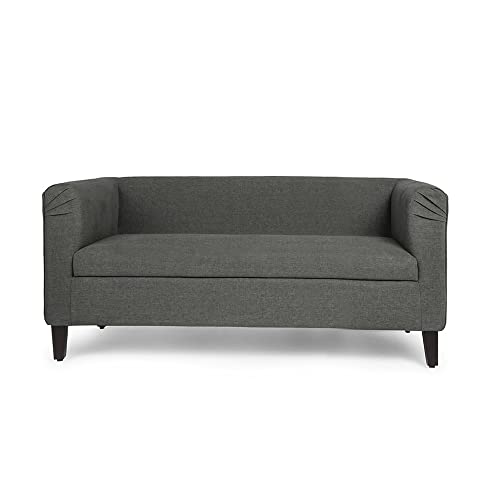 Image of Wakefit Sofa Set | 3 Year Warranty | Sofa 2 Seater, 2 Seater Sofa for Living Room, Wooden Sofa Set, Couch Sofa for Living Room - Miami(Tahoe : Ash Grey)