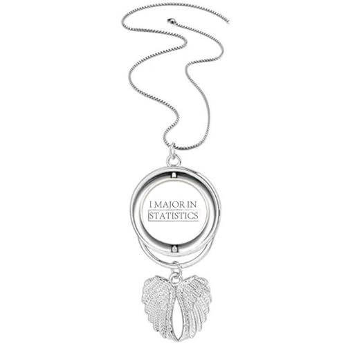 Collier ailes d'ange I Major in Statistics pour afficher sa fierté de la data science
