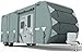 KING BIRD Upgraded Travel Trailer RV Cover, Extra-Thick 5 Layers Anti-UV Top Panel, Deluxe Camper Cover, Fits 27'- 30' RV Cover -Breathable, Water-Repellent, Rip-Stop with 2Pcs Straps & 4 Tire Covers