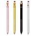 MOZXIRZ 4 Pcs Cute Gel Pens Cartoon Chick Retractable Pens 0.5mm Black Ink Writing Pen Kawaii Funny Chicken Pen for Girls Boys Women Men Office School Supplies (4Pcs Chick)