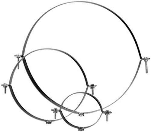 Unelvent 867731 - Abrazadera aislada de 100 mm de diámetro con rosca