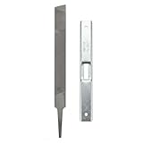 Lime Tronconneuse, Kit Affutage Chaine Tronçonneuse, Outil Entretien Chaine, Jauge Profondeur Tronconneuse avec Lime Plate, Affuteur Chaine Manuel pour Foresterie Agricole, Accessoire pour Lame