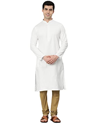 Image of Manthan Men's Cotton Solid Kurta