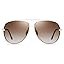 Gold Frame Gradient Brown Lens