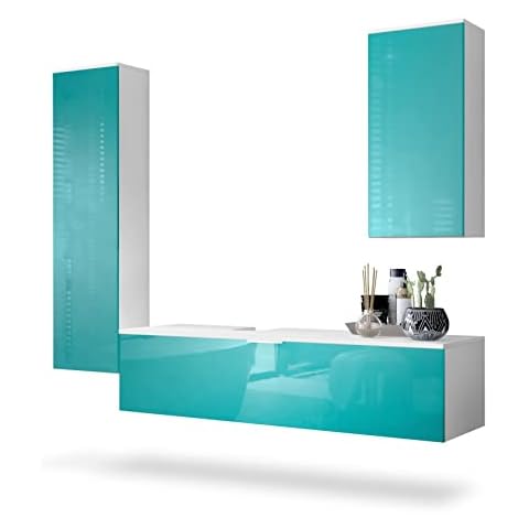 Vladon Ensemble de Meubles de Bains Beach Cover
