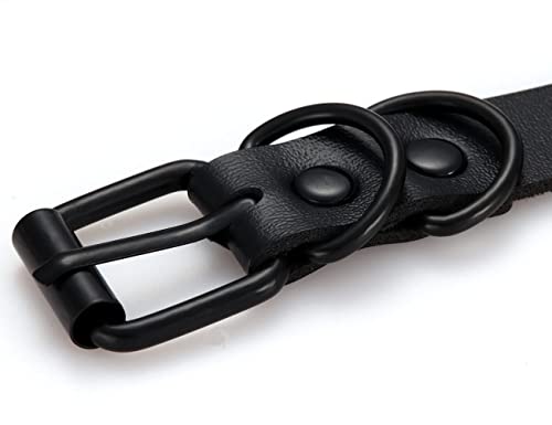 Hexalova Black Choker Goth Necklace Pu Leather Choker Cross Necklaces For Women Girls Punk Emo Jewelry For Men Butterfly Necklaces Heart Choker Collar Adjustable(Moon) #TOP3