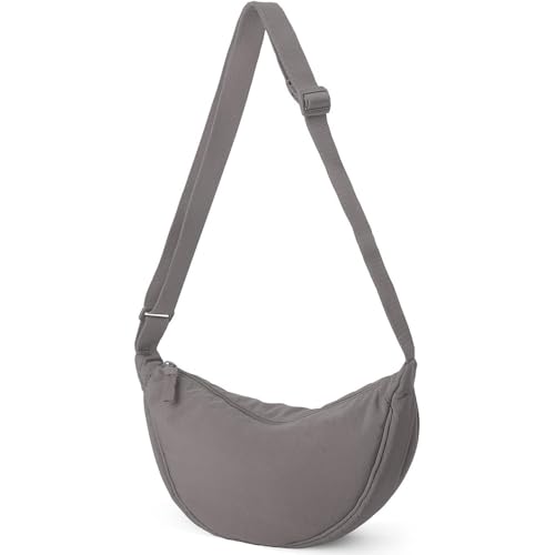 YingStar Bolso Bandolera Mujer Bolso Cruzado Hombre Bolso de Mano Movil Bolso Pequeño Mujer Nylon Bolso Pecho Hombre Verano Bolsos Cartera Bandolera Pequeña Bolsa Crossbody Bag Bolso Riñonera Gris