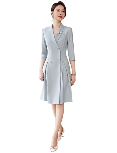 Veste de tenue femme blazer manches 3/4 ajusté anti-froissement