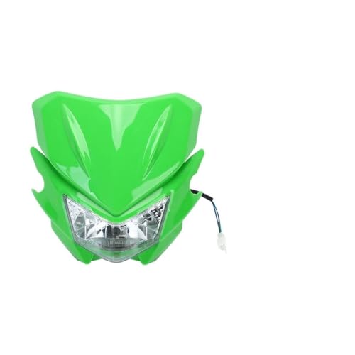 Projecteurs phare de moto H4 12V optique de carénage universel motocross WR250F vert