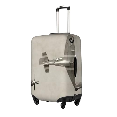 World War 2 Aircraft Airplane Print Luggage Suitcase Covers Elastic Washable Luggage Protector Luggage Covers For Suitcase2