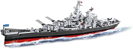 COBI Historical Collection World War II Iowa-Class Battleship, 4-in-1 Executive Edition, 2685 pieces