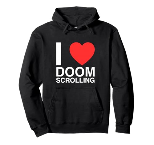 I Love Heart Doom Scrolling Funny Gen Z Brainrot Meme �e�B�[�� �p�[�J�[