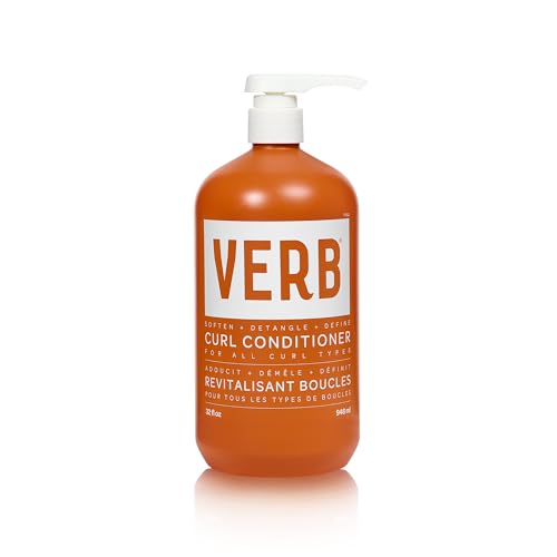 VERB Curl Conditioner 32 fl oz - Soften Define + Hydrate - Frizz Control + Curl Retention - Vegan No Parabens or Harmful Sulfates