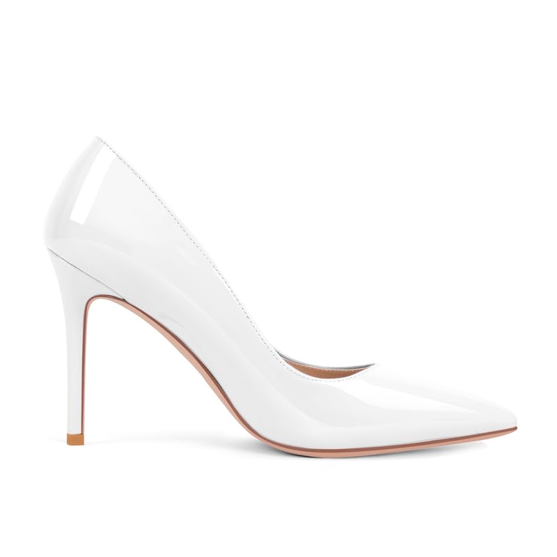 Image of Women's Stiletto High Heels Pumps for Women-4IN Pointed Toe Classic Pumps for Dress Party Wedding Evening Date Night Sexy Slip-On Shoes