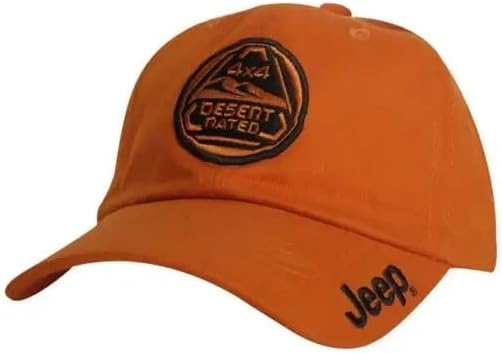 Jeep Desert Rated Twill Cap - Orange