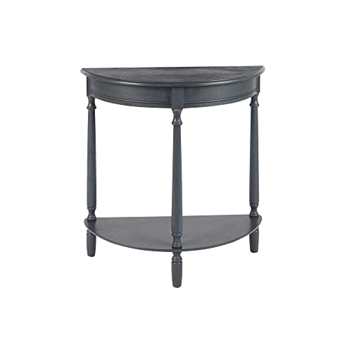 Decor Therapy Half Moon Entry Table, With Shelves & Easy Assembly, Entryway Table, Antique Navy, Wood - (28.5" x 11.8" x 28.5") - Image 11