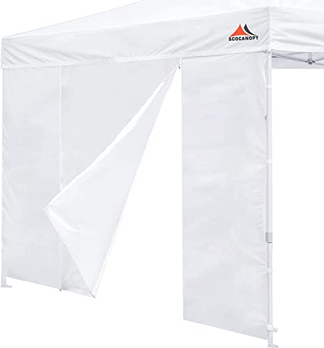 SCOCANOPY Door for 10x10 Canopy Frame Two Central Zipper Design for Easy Entry and Exit,1 Pack...