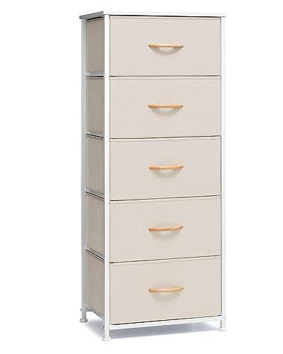 Crestlive Products Vertical Dresser Storage Tower - Sturdy Steel Frame,