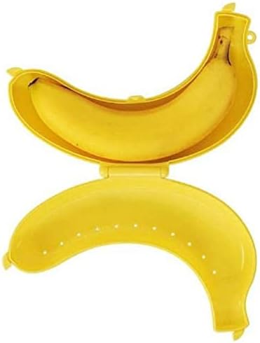 Banana Case 1 Containers Lunch Box (200 Ml) For Kids School Boys And Girl - Plastic, Yellow, 200 Milliliter