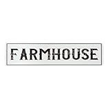 Farmhouse Metal Tin Sign (4''x16''), Vintage Wall Art Plaque - Waterproof & Dustproof for Home, Restaurant, and Bar Decor