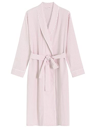 Latuza Women's Seersucker Robe Cotton Bathrobe with Pockets