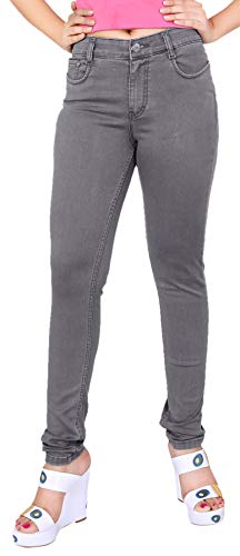 Image of FCK-3 Stretchable Denim Pencil Fit Regular Fit High Waist Jeans for Women