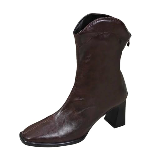 Bottes de Cowboy Western pour Femme Idéales en Ville avec Talon Carré Confortable