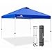 Eagle Peak Pop-up tonnelle de Jardin Pliable 3m x 3m, Tente Pliante avec Pieds Droits Hauteur réglable auvent pour Camping Plage Festival avec Sac à roulettes (Bleu)