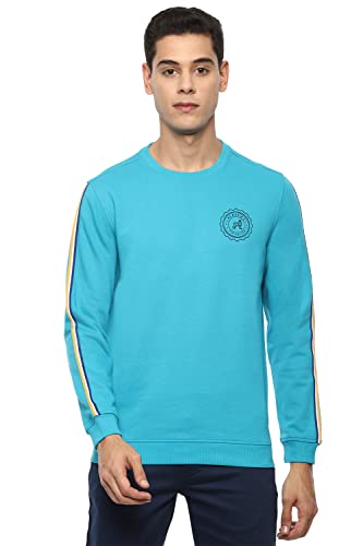 Image of Van Heusen Men's Cotton Blend Round Neck Hoodie