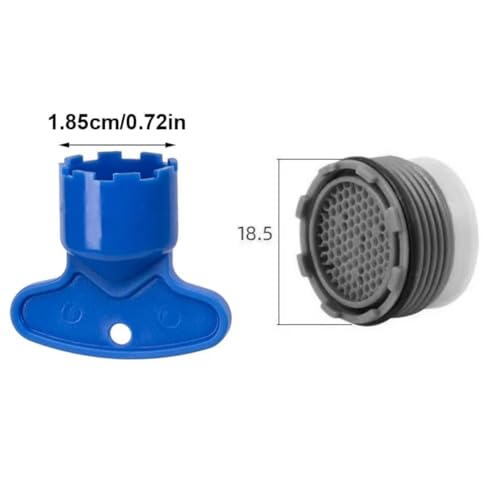 Cache Wasserhahn Belüfterschlüssel,10 Stück WasserhähneSieb M18.5 mit 2 Mischdüsenschlüssel,für Badezimmer,Küche Luftsprudler Montageschlüssel Armaturen