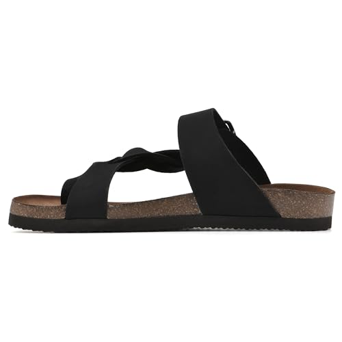 Image of WHITE MOUNTAIN Women's Crawford Signature Comfort Molded Footbed Braided Sandal