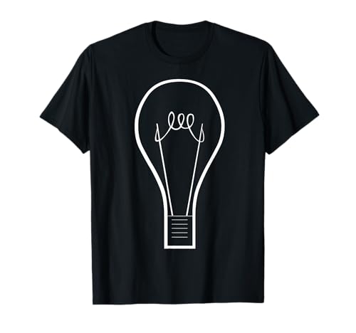 Dibujo de bombilla antigua Camiseta