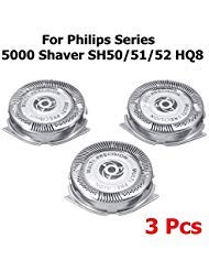 3xShaver Razor Replacement Head Blades SH50/52 for Philips Norelco Series 5000