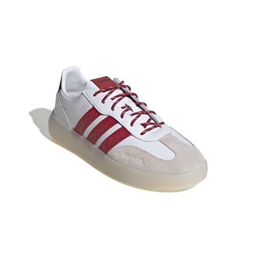 Image of adidas Men's NCAA Team Barreda Decode, White /Team Power Red /Black /North Carolina State University, 5.5