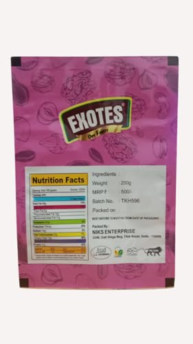 Image of Exotes Premium Dry Fruits (Dry Yellow Dates /Peela Chuara), 2 X 250 g (Pack of 3)