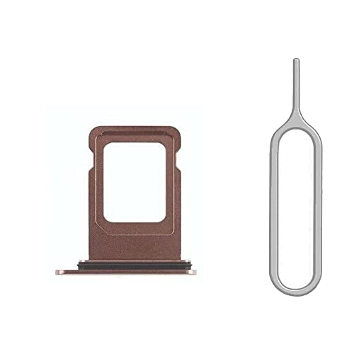 ATEANO SIM カード トレイ ホルダー スロット 交換 オープン イジェクト ピン付き iPhone XS Max用 ゴールド(デュアルシムバージョンのみ)