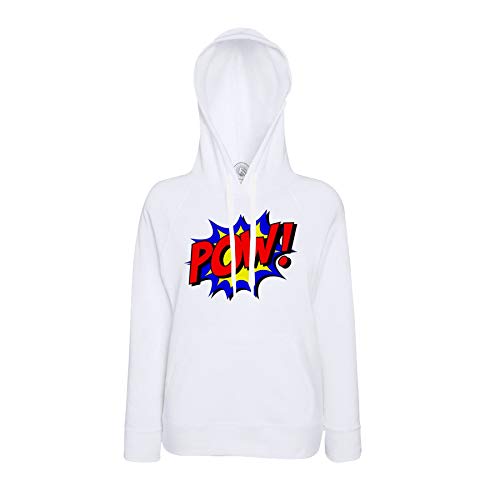 Sweat à capuche haut de gamme POW Comics fini vintage et finitions soignées
