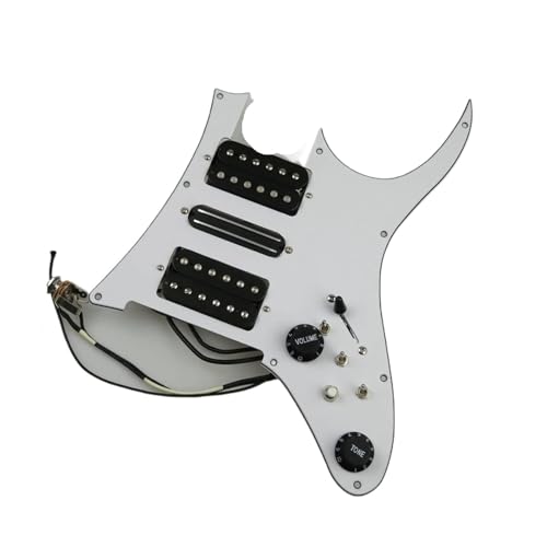 エレキギター ピックガード ピックアップ ロ HSH ハムバッカーピックアップセット Ainico 5 ギター配線済みローディングピックガードセットコイルスプリッター付き RG ギター用交換部品