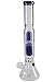 Produktbild Black Leaf Eisbong blau | 6-Arm Percolatorbong 38cm | Icebong 18,8 Inside Diffusor Chillum | 14er Kopf mit Kickloch
