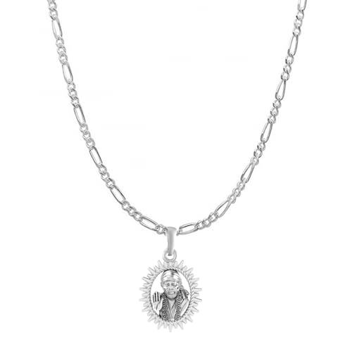 Pendentif Sai Baba argent sterling 925, l'éclat durable d'un médaillon d'exception