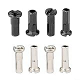 Kit de reparación de bicicletas Essentials Pack de pezones de radios de cobre (100 piezas) para ruedas de tamaño estándar (12G/14G) (12G negro)