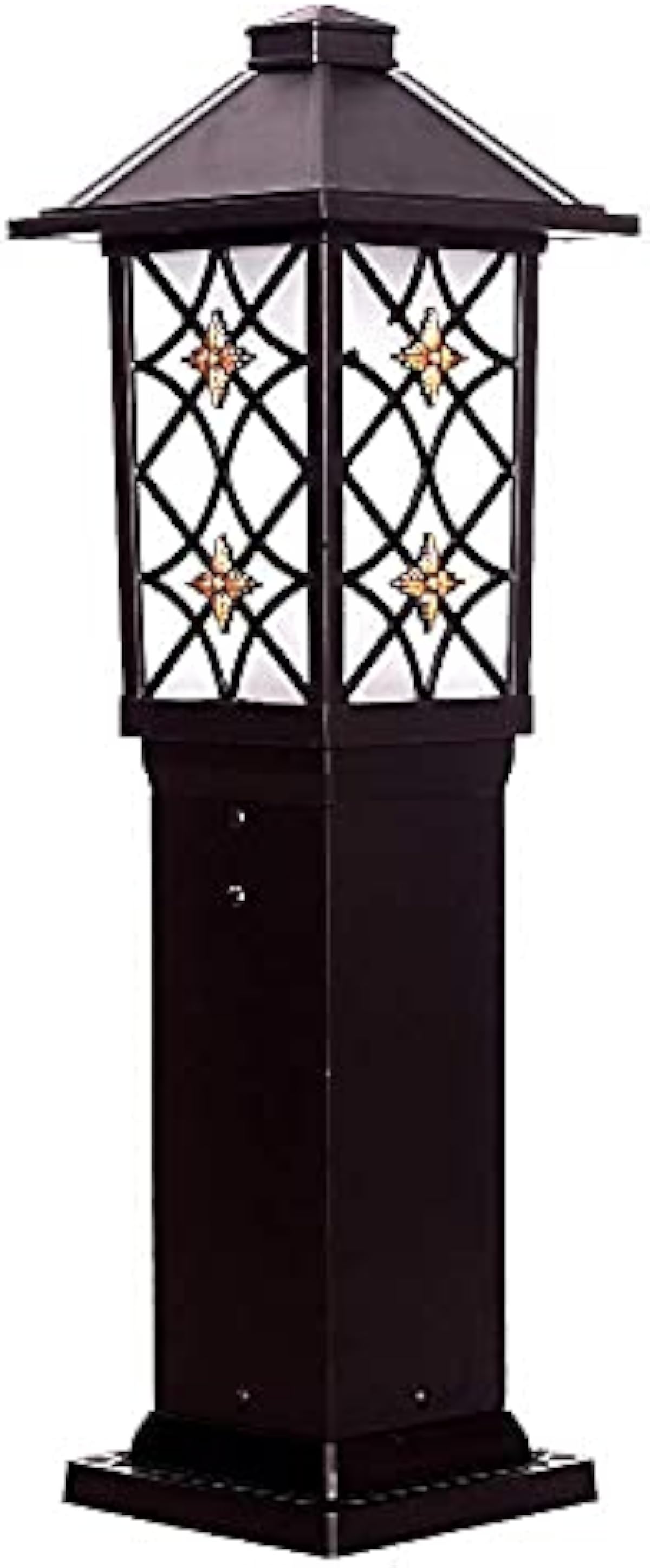 購入割引品 屋外芝生ライトコラムヘッドライトガーデンヴィラコートヤードライト防水防錆風景芝生ライトアルミニウム防雨e27標準ランタン素朴なコラムランプ 売れ筋安心 Www Littleshopp Com