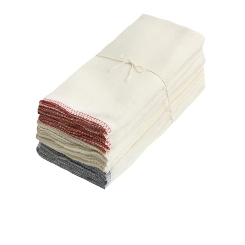 HAMPPLIES 10 Piezas Toallas de Cocina absorbentes bayeta limpiacristales paños de Cocina Tela de Plato de Cocina paño de Limpieza de Cocina