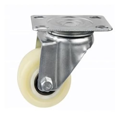 Roulettes pivotantes nylon blanc 1.5 pouce lot de 4 pièces