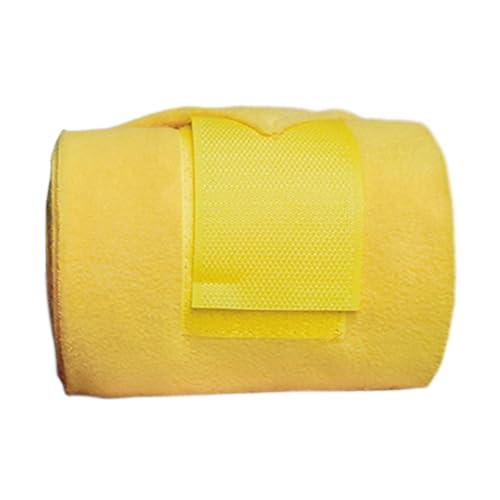 Colcolo 4X Fasce per Le Gambe del Cavallo Fasce per equini Fasce per la Protezione delle Gambe ispessite Protezioni per Le Gambe per l'addestramento, Giallo