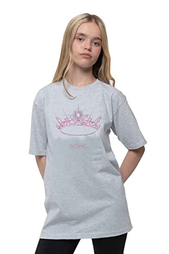 BlackPink T Shirt The Album Crown Band Logo Official Unisex Grey XL