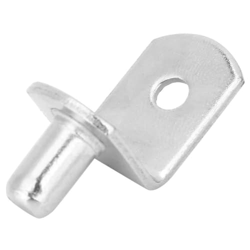 ViaGasaFamido Soporte de Estante de Servicio Pesado, Clavijas de Soporte de Metal, de Estantes de Vidrio, Pinas de de Gabinete de 10 Paquetes para Armario de Vestuario, Fácil Instalación a Mano,