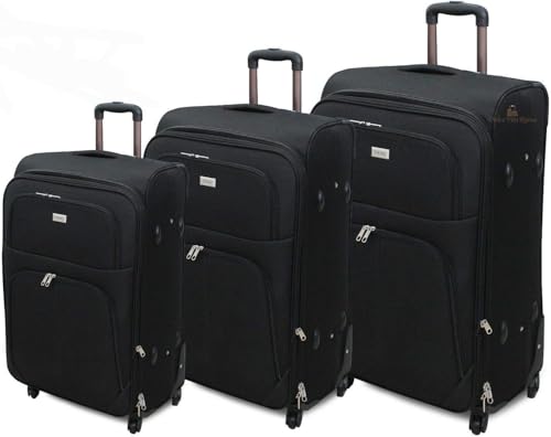 ✅ SET DI 3 VALIGIE TROLLEY ORMI ESPANDIBILE IN POLIESTERE CON 4 RUOTE